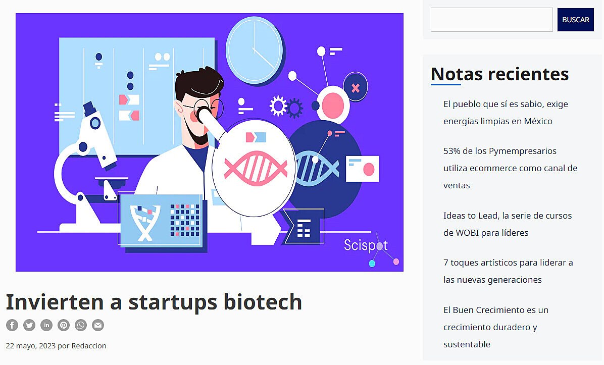 Invierten a startups biotech